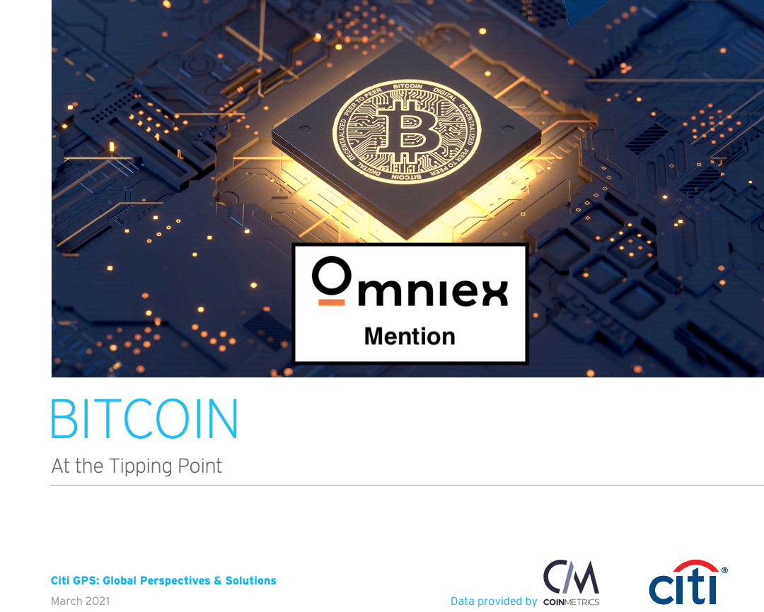 Citi Recognizes Omniex As Industry Leader