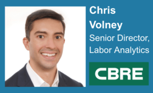 Chris Volney - Sr. Director Labor Analytics at CBRE